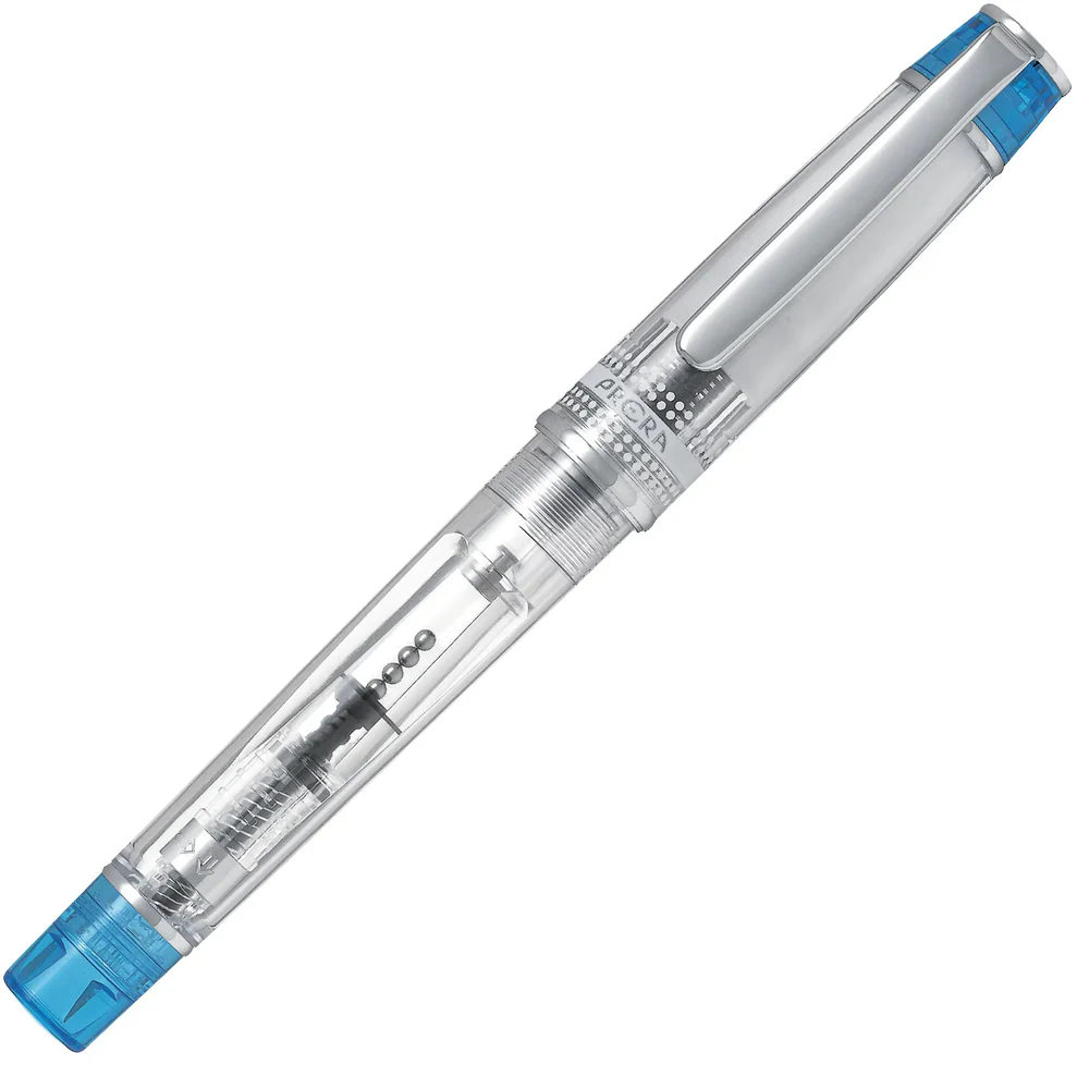 Noutati - Stilou Pilot PRERA Transparent cu capac turqoise, M