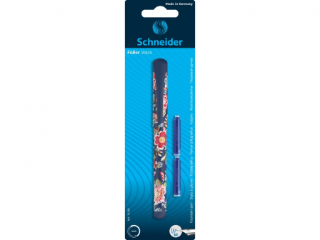 Stilouri scolare - Stilou Schneider Voice Bleumarin M + 2 rezerve