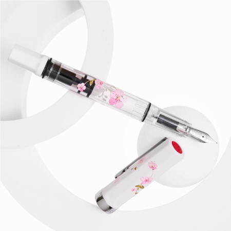 Stilouri - Stilou TWSBI ECO White Cherry Blossom B