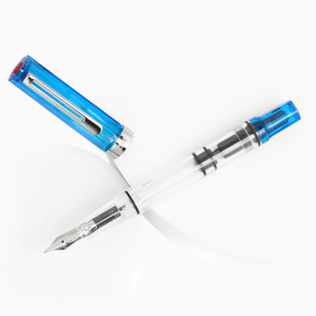 Fountain Pens - TWSBI ECO Transparent Blue Stub 1.1
