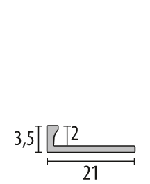 Profil metalic STEEL pentru finisare 2,5 ml [2]