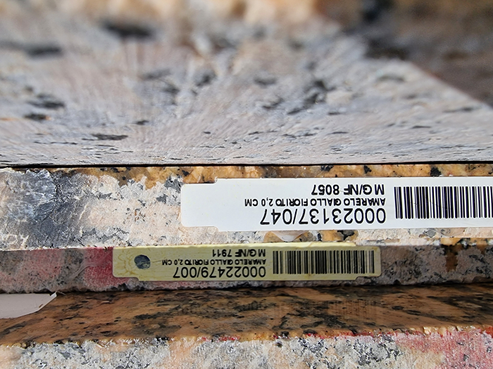 Lastra Giallo Fiorito 2 Granit cm [4]