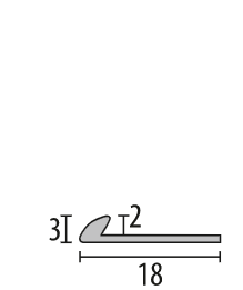 Profil metalic BLACK pentru finisare 2,5 ml [2]