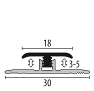 Profil metalic SILVER pentru delimitare 2,7 ml [4]