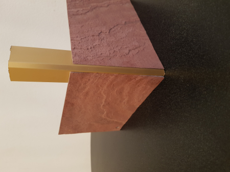 Profil metalic GOLD pentru colt exterior patrat 2,7 ml [11]