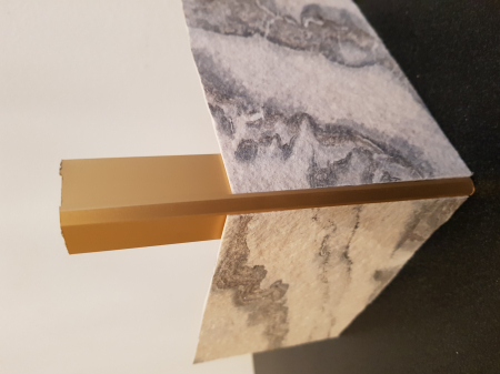 Profil metalic GOLD pentru colt exterior patrat 2,7 ml [9]