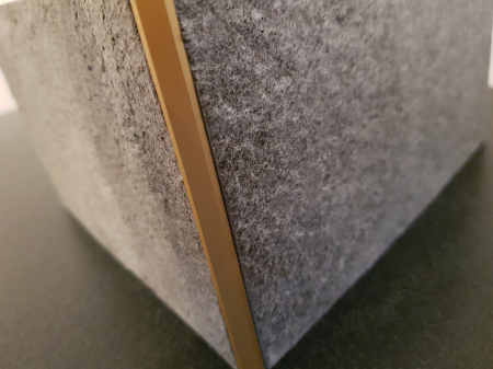 Profil metalic GOLD pentru colt exterior patrat 2,7 ml [10]