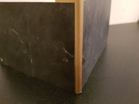 Profil metalic GOLD pentru colt exterior rotund 2,7 ml [8]