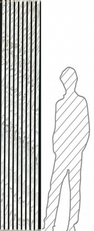 Riflaje Panou Acustic - Panou Fantasy White 41 x 244 cm (1 MP)