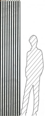 Riflaje Panou Acustic - Panou Ocean Black 41 x 244 cm (1 MP)