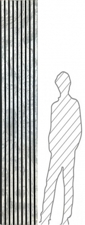 Riflaje Panou Acustic - Panou Silver Shine 41 x 244 cm (1 MP)