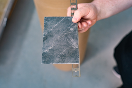 Profile StoneFlex - Profil metalic STEEL pentru finisare 2,5 ml