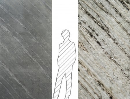 Piatra translucida - Translucid-Ocean Black 122x244 cm