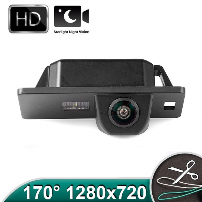 Camera marsarier HD, unghi 170 grade cu StarLight Night Vision VW Passat B6 sedan, Passat CC, Golf 4, Golf 5, Polo, Scirocco, Phaeton - FA928 [1]