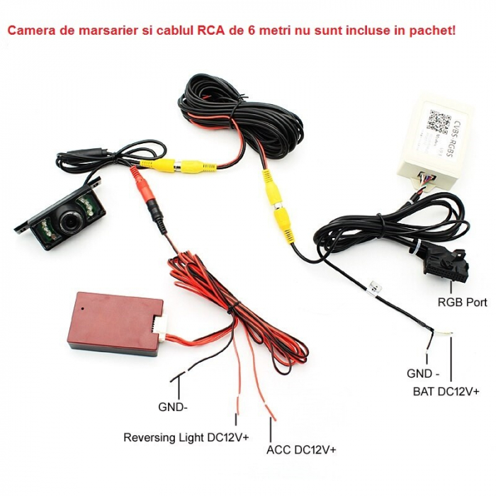 Interfata video, convertor CVBS-RGBS pentru montare camera marsarier aftermarket la RNS510 si RCD510 [3]