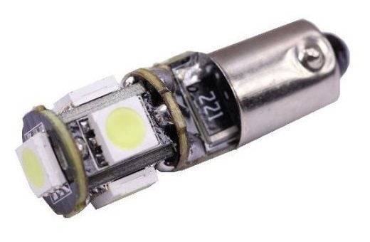 Led auto BAX9S Canbus cu 5 SMD [2]