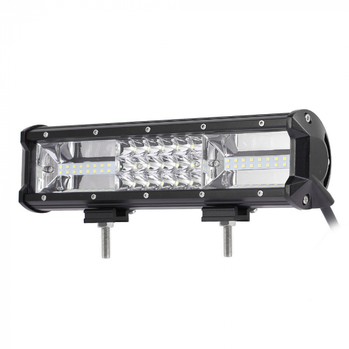 LED Bar Auto 162W, leduri pe 3 randuri, 12V-24V, 11340 Lumeni, 12"/30,5 cm, Combo Beam 12/60 Grade [1]