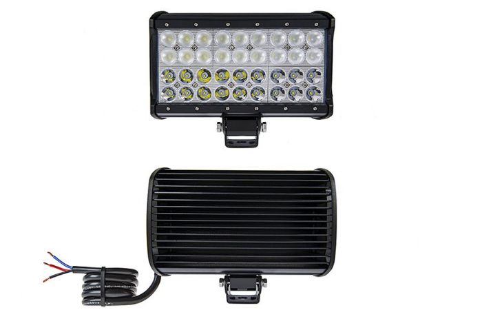 LED Bar Auto cu 2 faze (faza scurta/faza lunga) 108W/12V-24V, 9180 Lumeni, lungime 23,5 cm, Leduri CREE [4]