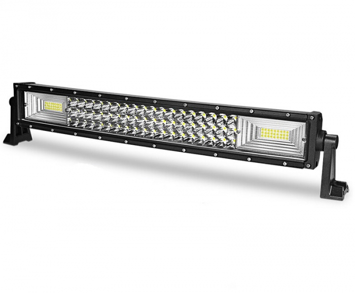 LED Bar Auto Curbat 324W, leduri pe 3 randuri, 12V-24V, 22680 Lumeni, 21,5"/54,6 cm, Combo Beam 12/60 Grade [1]