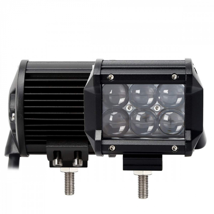 LED Bar Auto Offroad 4D 18W/12V-24V, 1530 Lumeni, 4"/10 cm, Spot Beam 12 Grade [3]