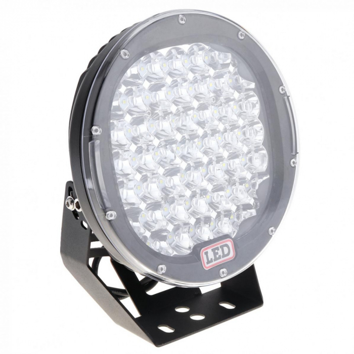 Proiector LED Auto Offroad 225W, 12V-24V, 18000 Lumeni, Rotund, Spot Beam [6]