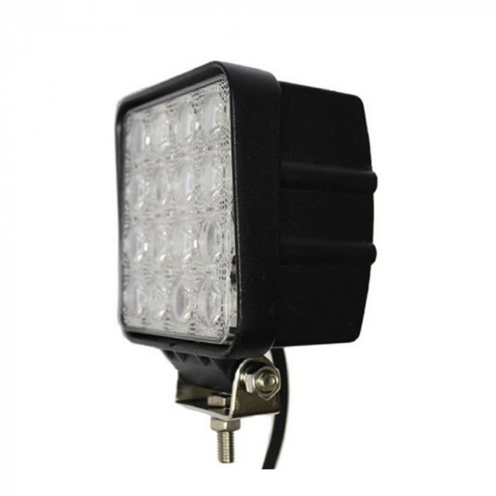 Proiector LED Auto Offroad 4D 48W/12V-24V, 3520 Lumeni, Patrat, Flood Beam 60 Grade [2]