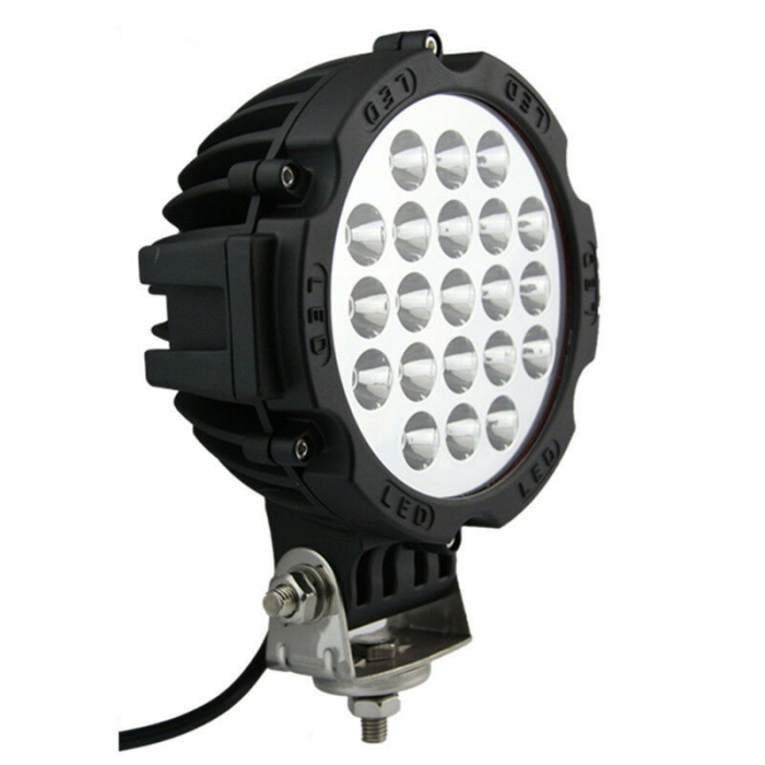 Proiector LED Auto Offroad 63W/12V-24V, 4410 LM, Negru, Spot Beam 30 Grade [1]
