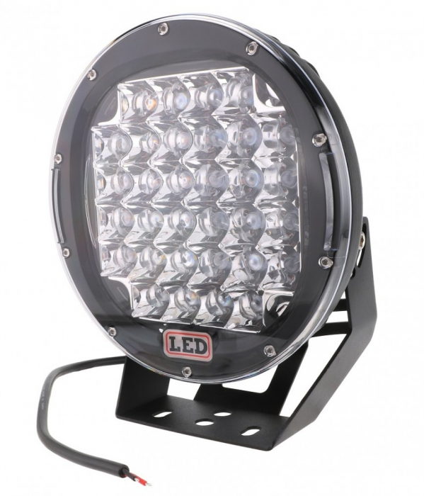 Proiector LED Auto Offroad 96W, 12V-24V, 7200 Lumeni, Rotund, Spot Beam 30 Grade [1]