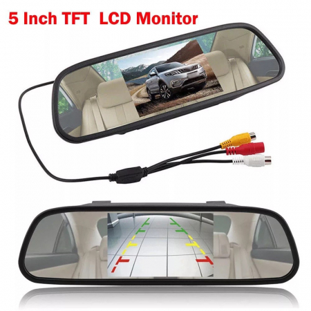 Display auto LCD 5" D706-C pe oglinda retrovizoare [2]