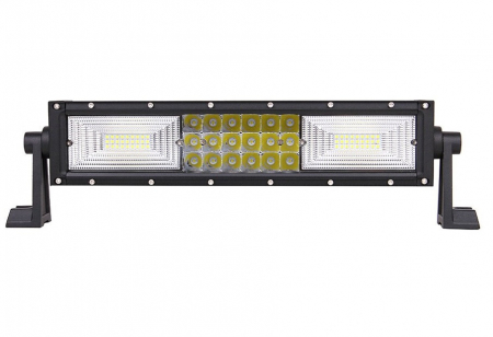 LED Bar Auto Curbat 216W, leduri pe 3 randuri, 12V-24V, 15120 Lumeni, 13,5"/34,2 cm, Combo Beam 12/60 Grade [0]