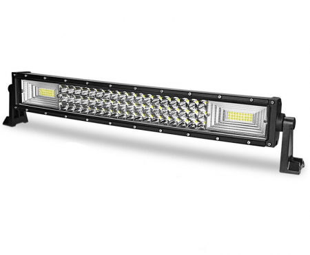 LED Bar Auto Curbat 324W, leduri pe 3 randuri, 12V-24V, 22680 Lumeni, 21,5"/54,6 cm, Combo Beam 12/60 Grade [0]