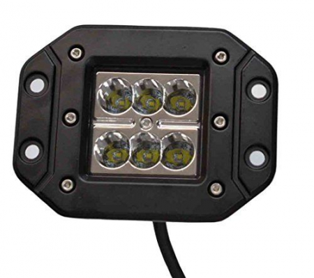 Proiector LED Auto Offroad 18W/12V-24V, 1320 Lumeni, Incastrabil, Flood Beam 90 Grade [0]