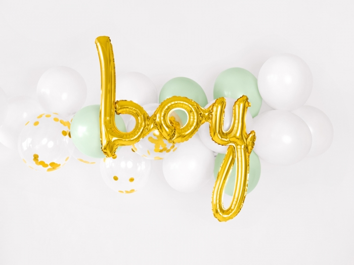 Balon folie BAIAT (BOY), auriu, 63.5x74cm [1]