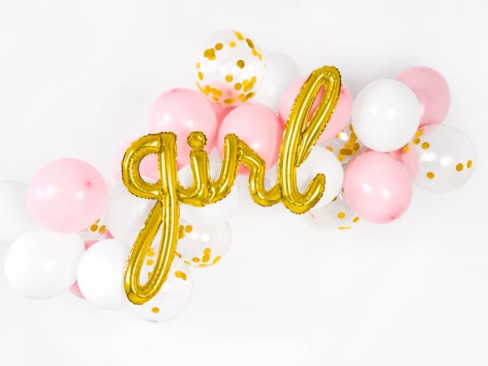 Balon folie Girl, auriu, 77x70cm [1]