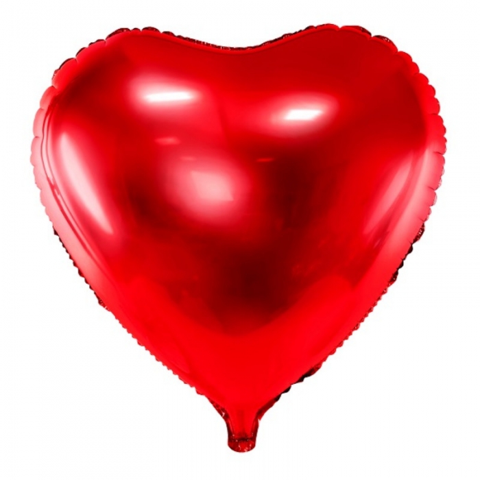 Balon folie in forma de Inima, 61cm, rosu [4]
