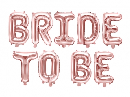 Balon folie Bride to be, 340x35cm, roz auriu [0]