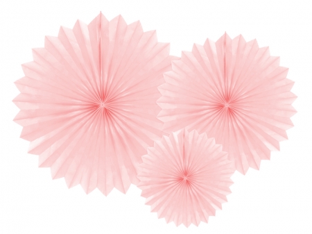 Evantaie decorative, roz pudra, 20-40cm [0]