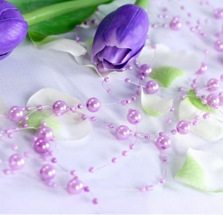 Ghirlande perla lila, 1.3m [1]