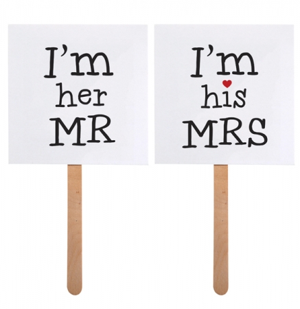 Carduri pe stick I'm his MRS/I'm her MR [2]