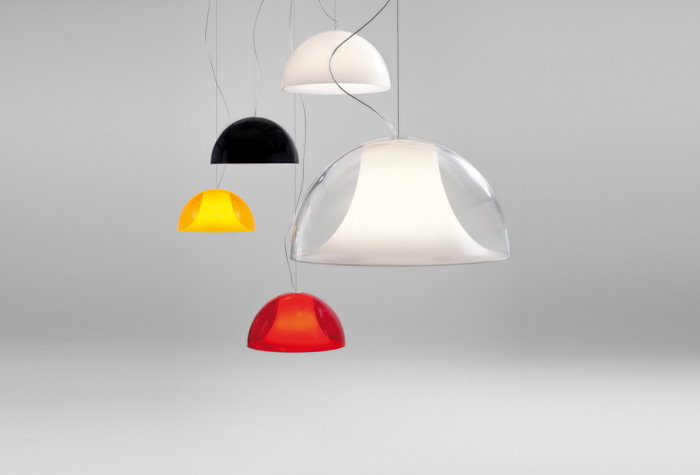 Lampa suspendata cu abajur din policarbonat L002S/BA [2]