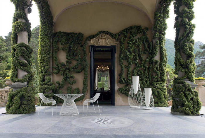 Mese exterior structura metalica blat sticla HEAVEN [2]