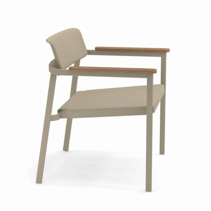 Fotolii lounge exterior metalice cu insertii lemn SHINE [4]