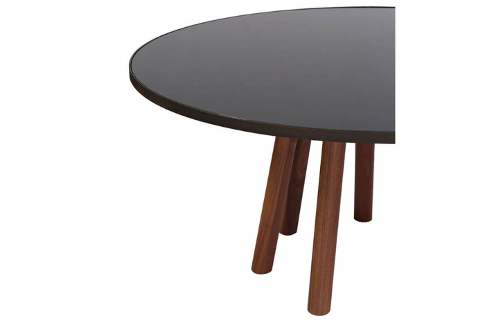 Mese lemn blat rotund cu rama de metal MOS-I-KO 001 RB [2]