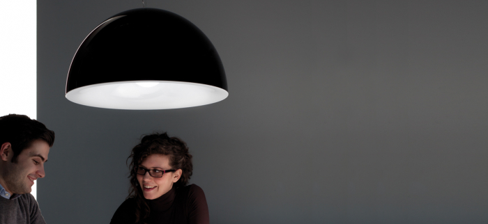 Lampa suspendata cu abajur din policarbonat L002S/BA [5]