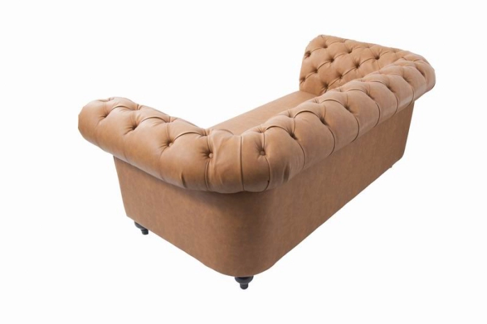 Canapele chesterfield imitatie de piele maro EVO_954 [2]