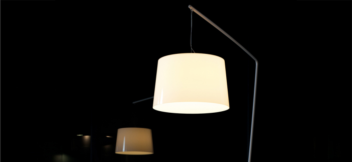Lampa cu dublu abajur si cadru metalic L001T/BA [3]