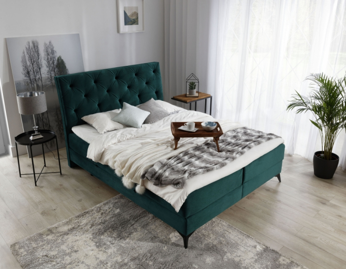 Pat tapitat somiera rabatabila boxspring LAOS 140X200 [5]
