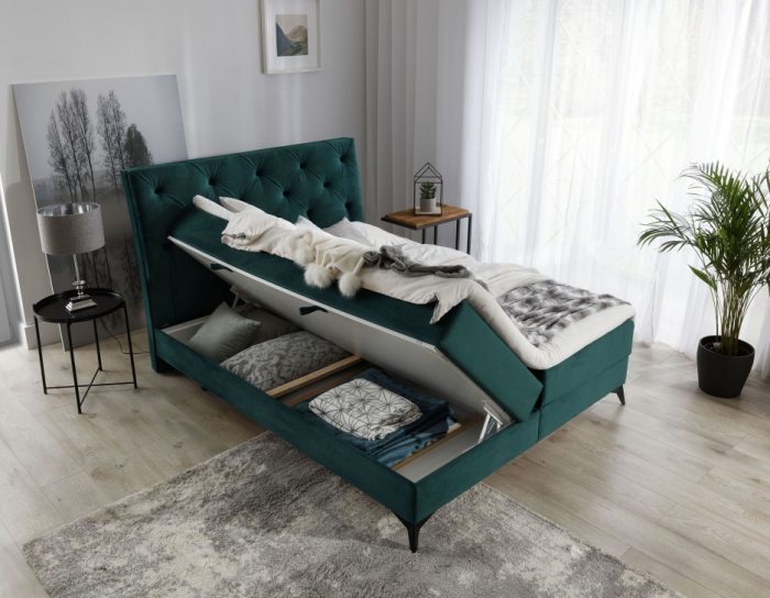 Pat tapitat somiera rabatabila boxspring LAOS 180x200 [6]