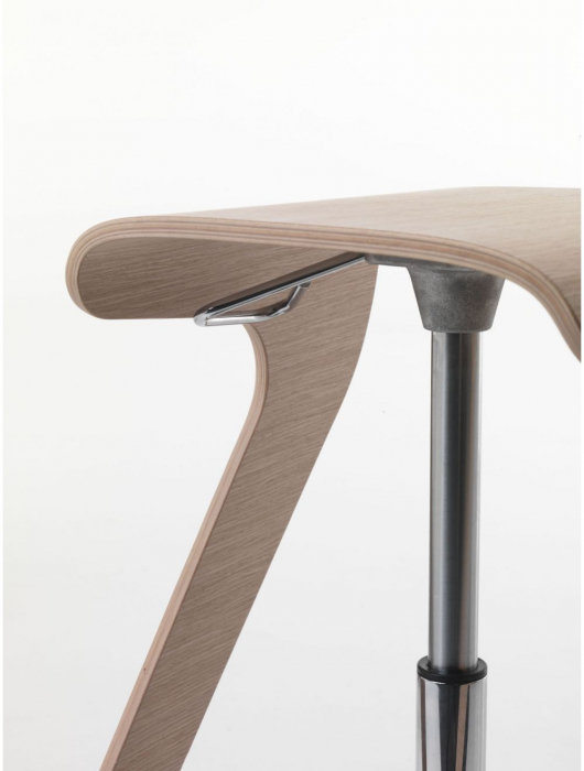 Scaune bar moderne ajustabile structura metal sezut tapitat WOODY 495 [2]