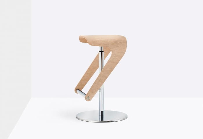 Scaune bar moderne ajustabile structura metal sezut tapitat WOODY 495 [4]